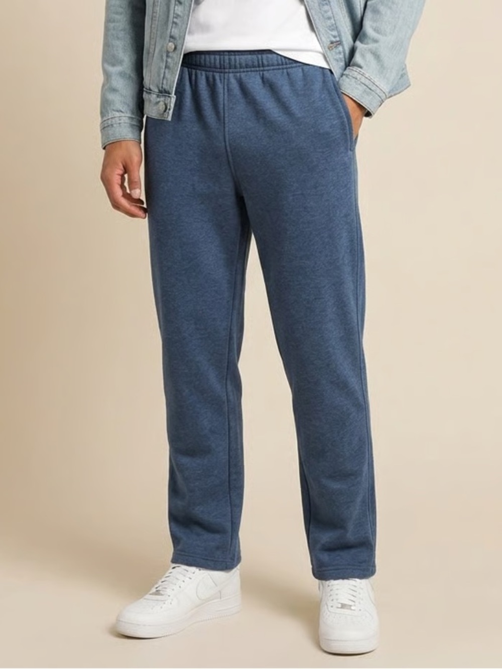SADDLEBRED | Navy Blue Heavy Weight Fleece Jogger Sweatpants Sz XL